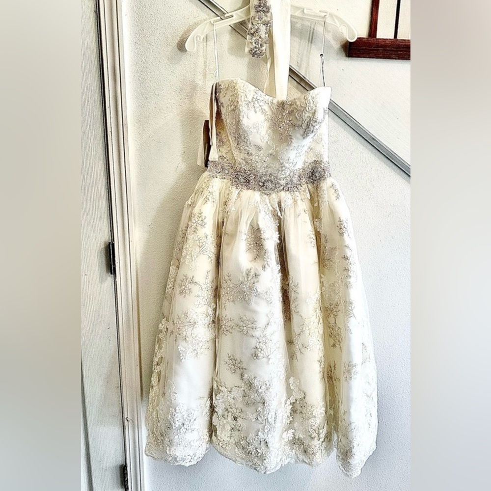 Casablanca bridal wedding dress size 8 retail $1500 new tags - Picture 2 of 11